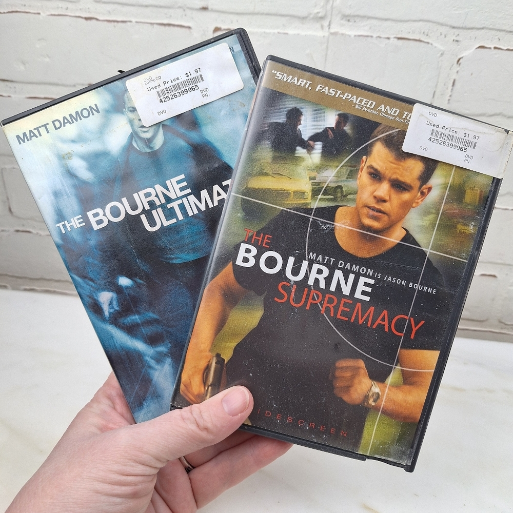 Source Unknown Bourne Series DVDs - Blue and Black Covers